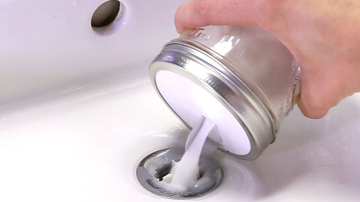 Salt down drain