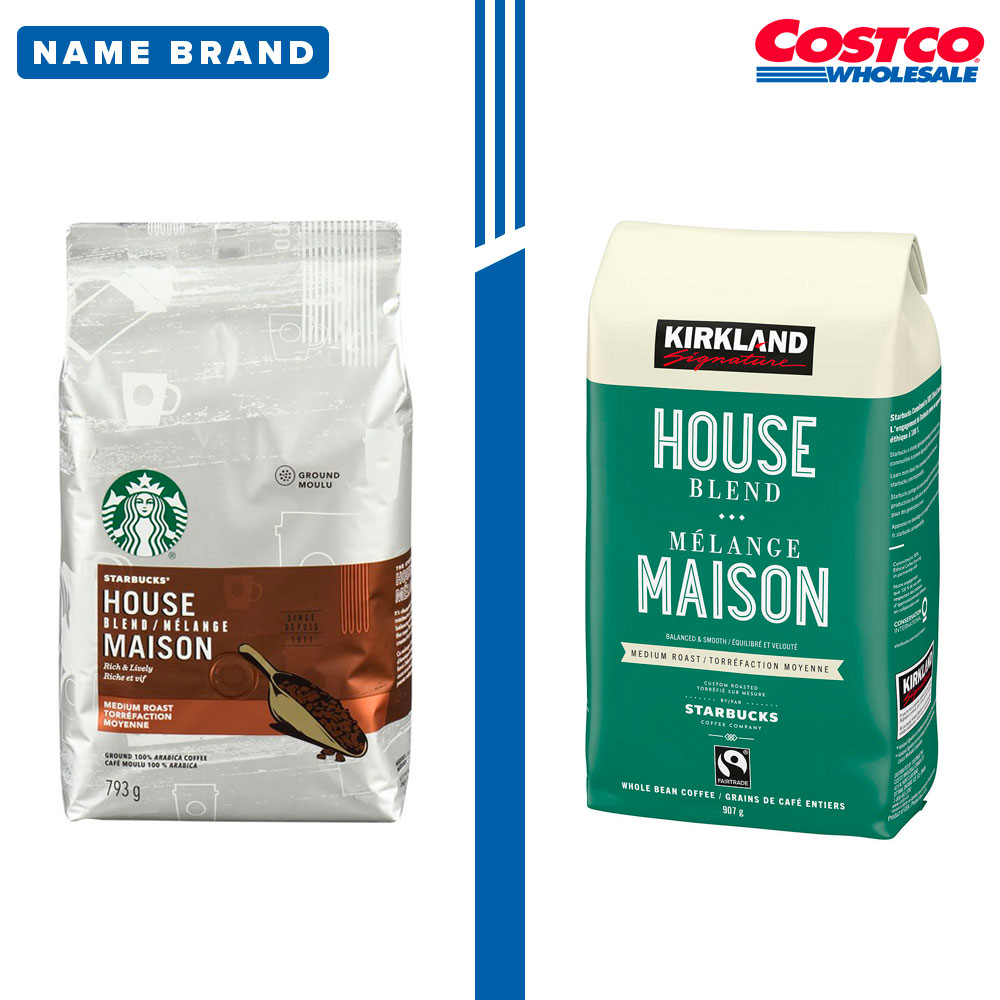 Kirkland Signature Coffee and Starbucks 1
