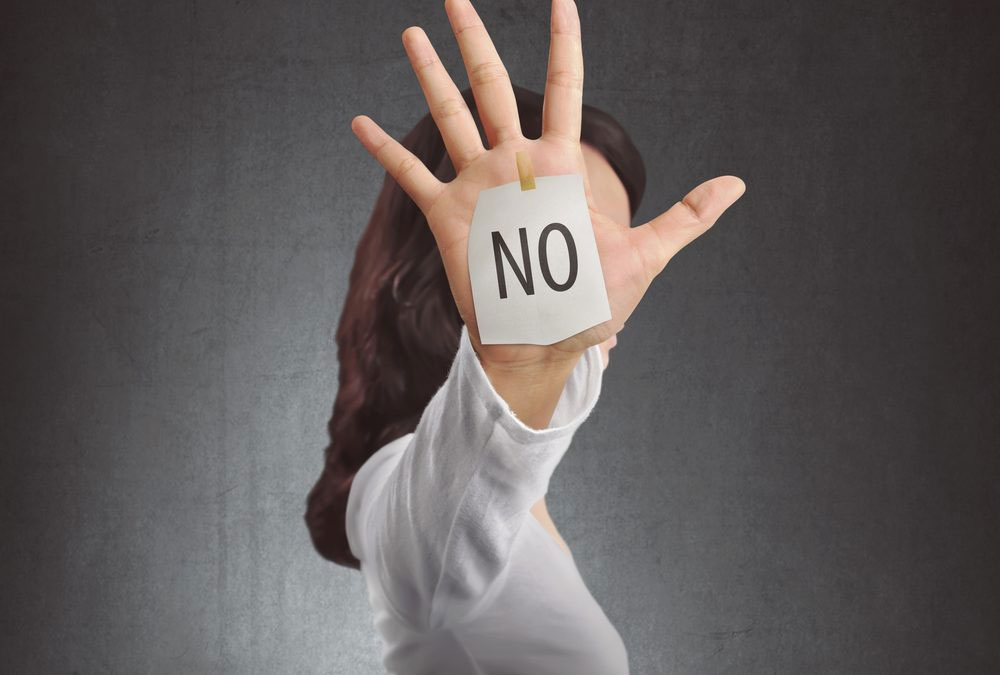 say no
