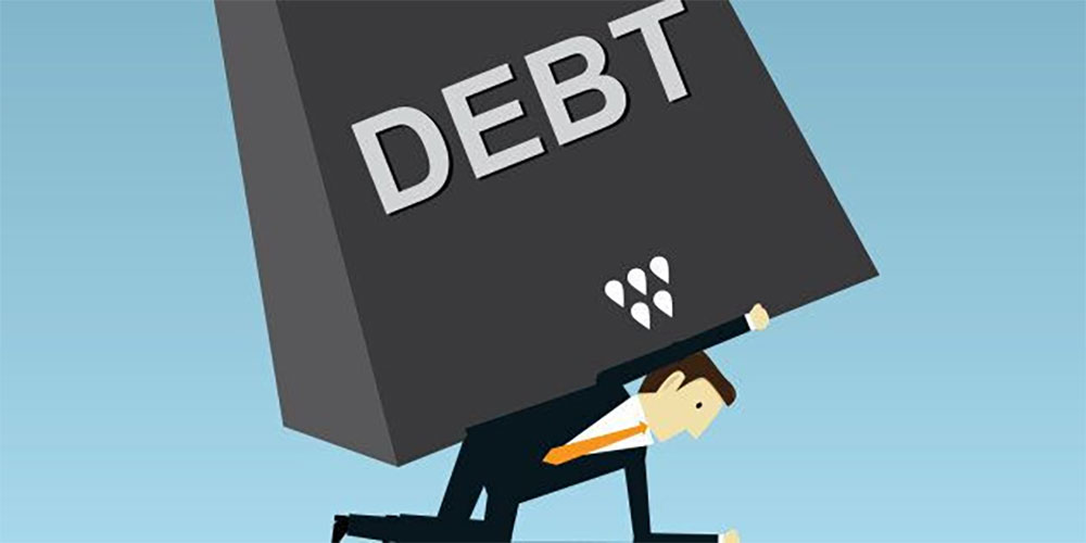 too much debt