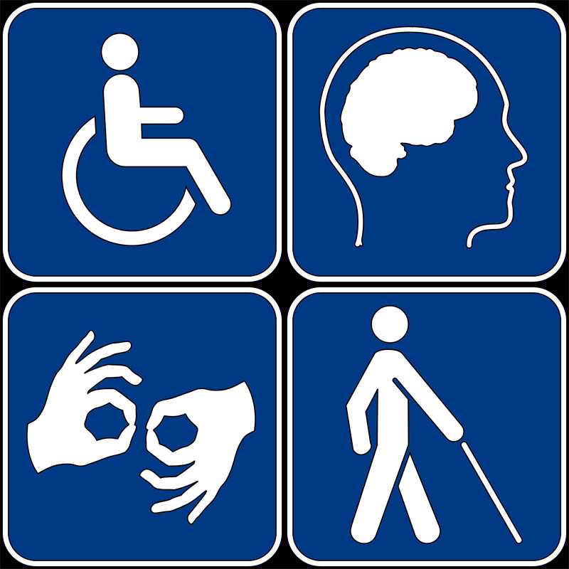 physically or mentally disabled