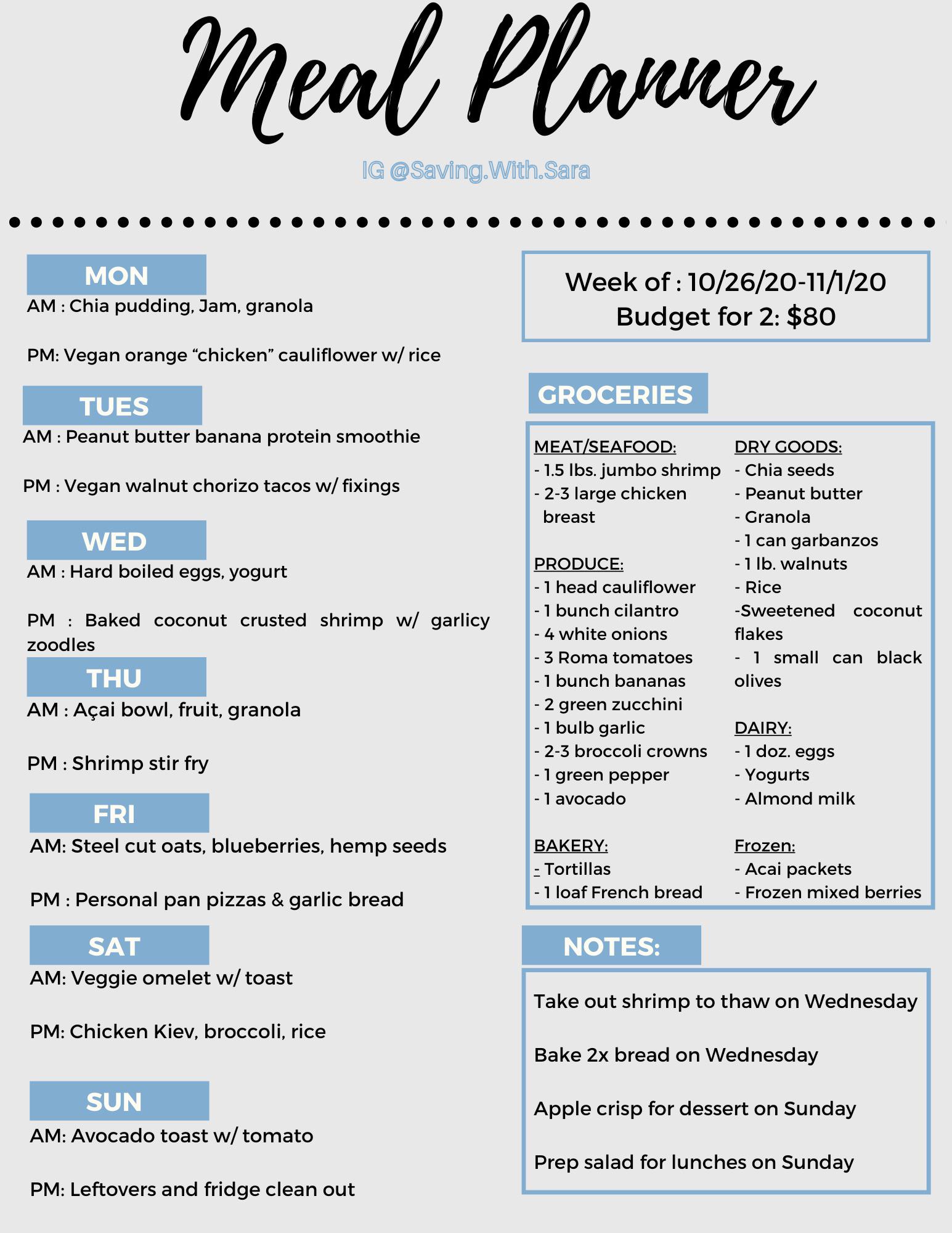 Plan Your Meals